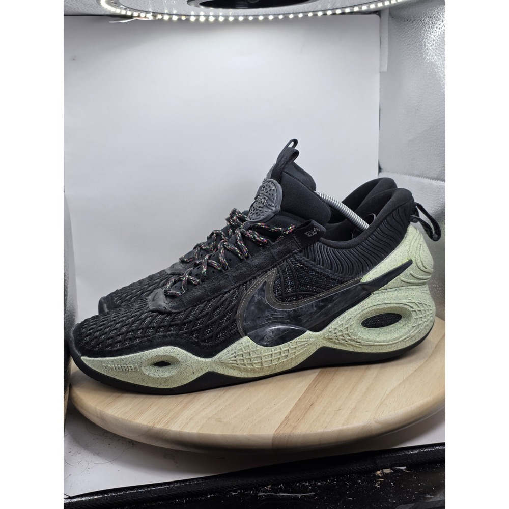 Mens 13 - Nike Cosmic Unity Green Glow Shoes DA6725-001 Black Basketball Sneaker